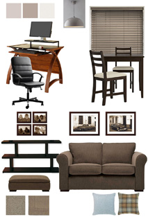 living rm mood board